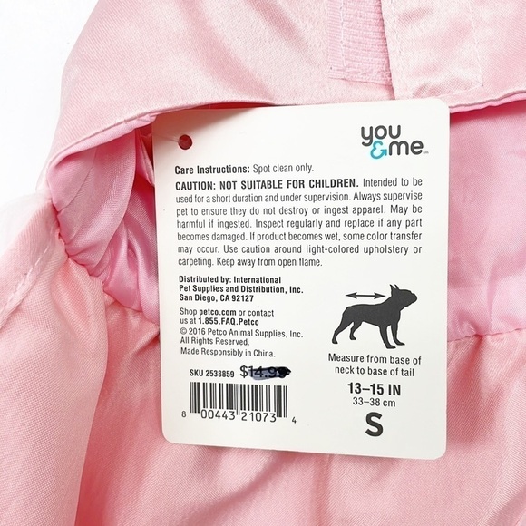 NEW You & Me Pink Flower Girl Dog Dress - Picture 4 of 5